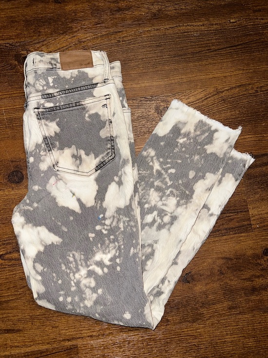 Madewell Denim - Madewell Jeans Vintage Slim Ankle Gray Acid Wash Distressed Streetwear Size 26